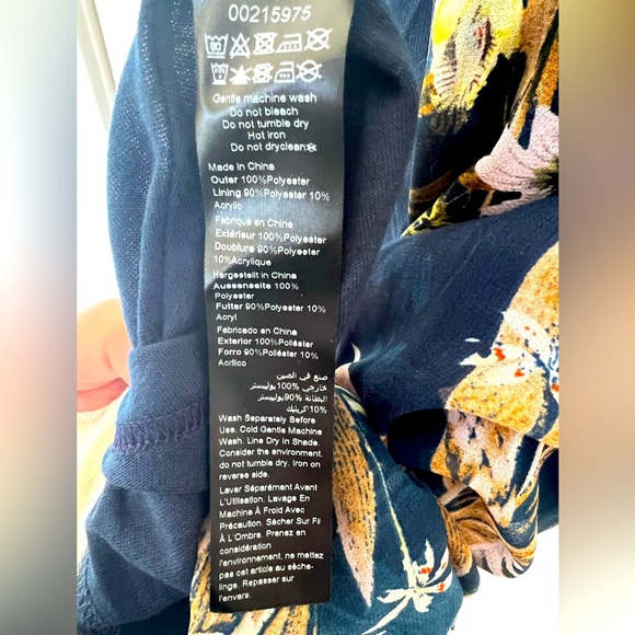 EVANS Woman’s Plus Size Colette Dress 
Cobalt Blue Floral Sz 20 Never worn. - Picture 9 of 10